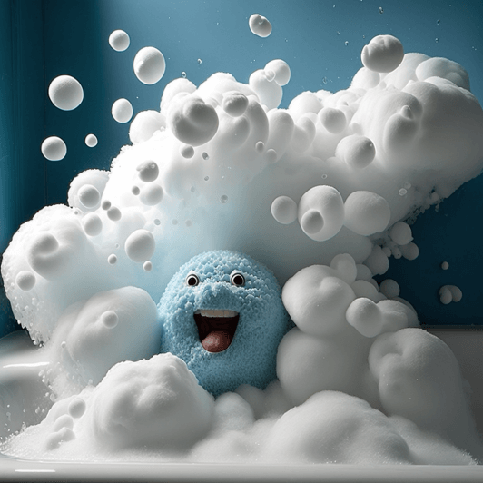 foam bath and bubble bath