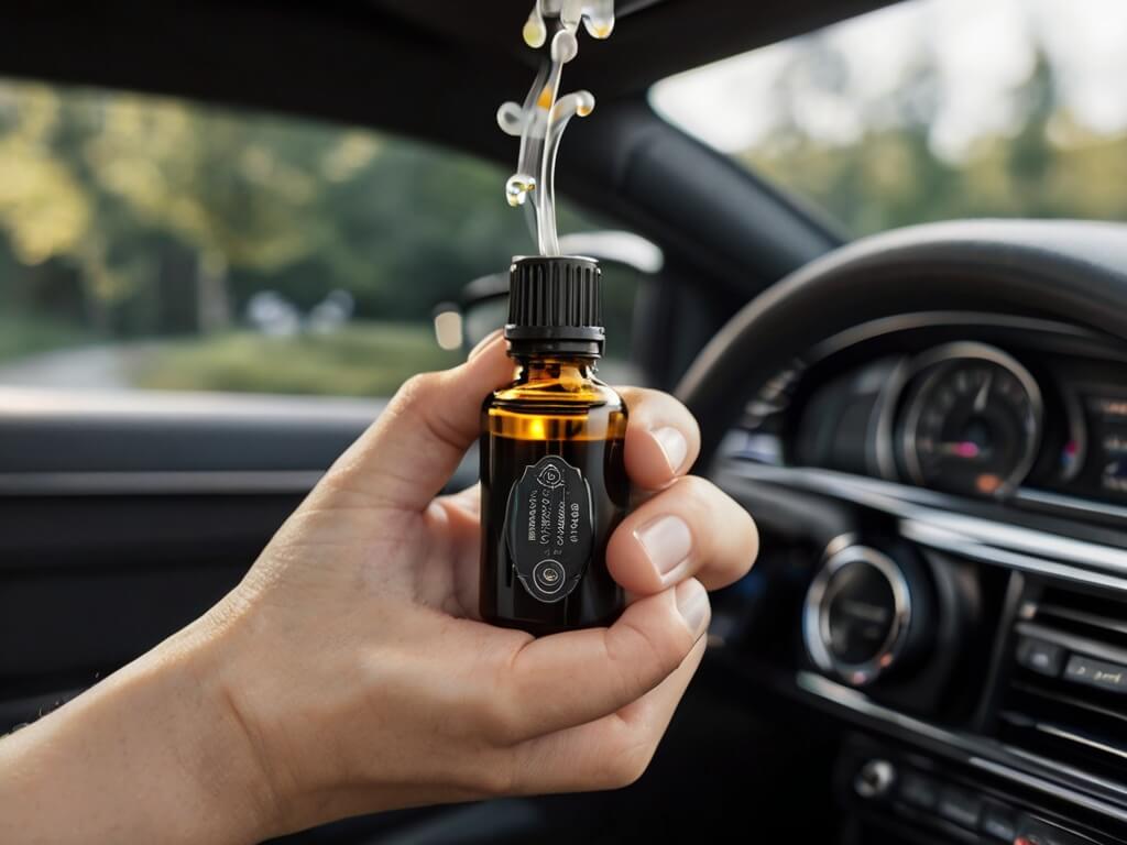 essential oils inside automobile